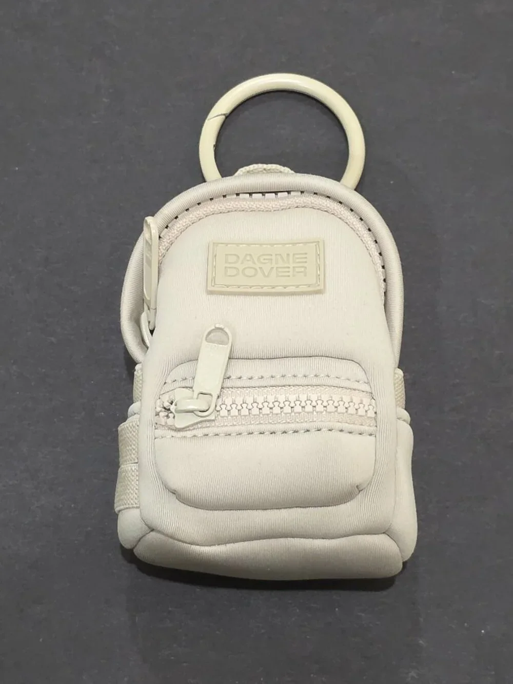 Dagne Dover Mini Dakota Backpack Keychain - Cream